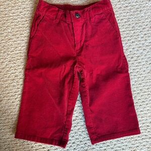 Janie And Jack Red Corduroys Pants, Baby Boy 12 To 18 Months Mos